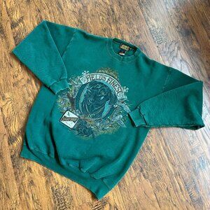 Vintage 90s Eddie Bauer "Field's Finest" Black Lab Sweatshirt - Made in USA